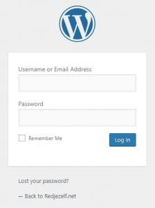Wordpress logo login pagina veranderen