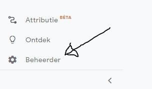 Hoe nieuwe gebruiker aan Google Analytics account toevoegen? 8 beheerder knop