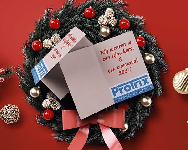 Bedankt voor de fijne samenwerking! 6 2020 Kerstgroet Protrix Internet Marketing